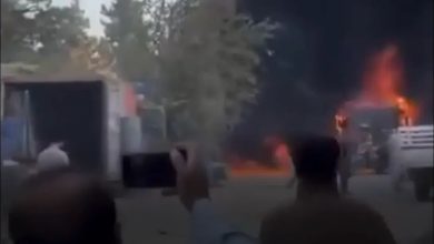 آتشسوزی گسترده در کندوز