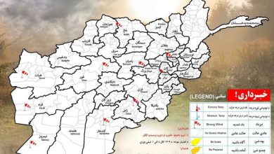 احتمال طوفانهای خاکی در ولایتهای شمالی، مرکزی و غربی کشور