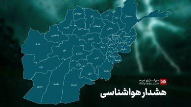 هشدار برای 14 ولایت : بارندگی شدید و سیلابهای آنی