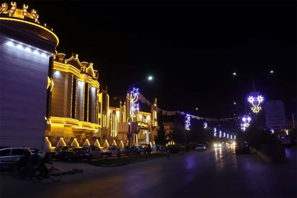 بازسازی چراغهای سرک حلقوی در مزارشریف