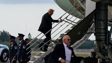 ترس ترامپ از ترور؛ پرزیدنت از مسیر فرعی به ایرفورس‌وان رسید