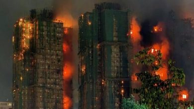 افزایش تلفات آتش‌سوزی در هانگ‌کانگ؛ 55 کشته، صدها ناپدید و ده‌ها نفر زخمی