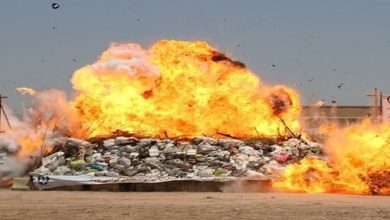 نابودی ۱.۵ تُن موادمخدر و صدها تابلت روان‌گردان در نیمروز