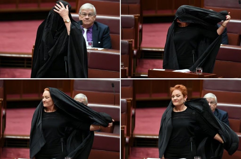 اقدام جنجالی علیه زنان مسلمان؛ تعلیق یک هفته‌ای عضویت پاولین هانسون در سنا