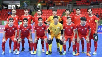 برد شیرین تیم ملی‌فوتسال افغانستان مقابل تاجیکستان