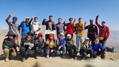 پرچم افغانستان بر فراز قله اورجین لواسان به اهتزاز درآمد