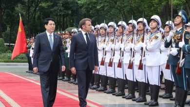 رئیس جمهور فرانسه وارد چین شد