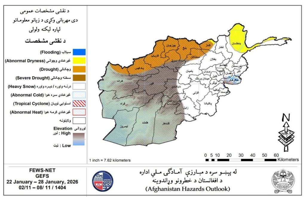 ادامه خشکسالی در شمال و بارش شدید در شرق کشور