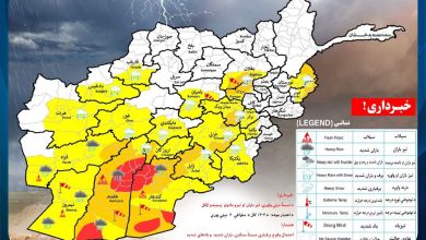 پیش‌بینی برف‌وباران شدید و بادهای تند در گستره‌ وسیع افغانستان