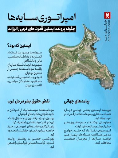 امپراتوری سایه‌ها؛ چگونه پرونده اپستین قدرت‌های غربی را لرزاند – اینفوگرافیک