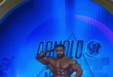 هادی چوپان با سلام نظامی روی صحنه آرنولد کلاسیک ۲۰۲۶