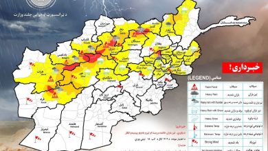 احتمال بارش برف و باران در ۲۴ ولایت افغانستان