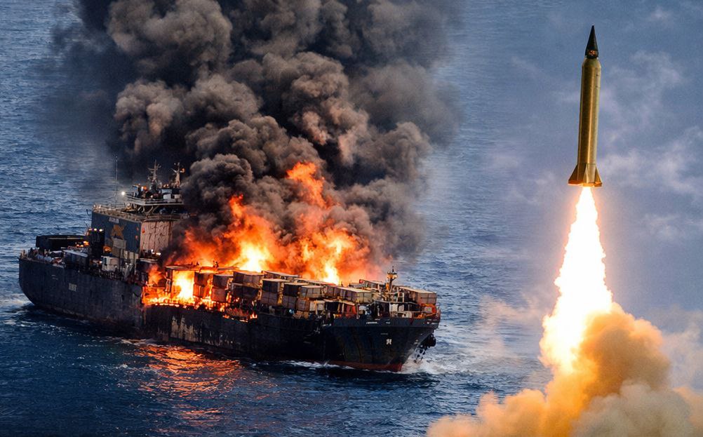 آکسیوس: دست‌کم پنج کشتی در دریای سرخ هدف حملات موشکی ایران قرار گرفتند