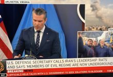 از ادعای دروغین وزیر جنگ امریکا تا حضور پزشکیان در میان مردم؛ تضاد تصویری در شبکه الجزیره