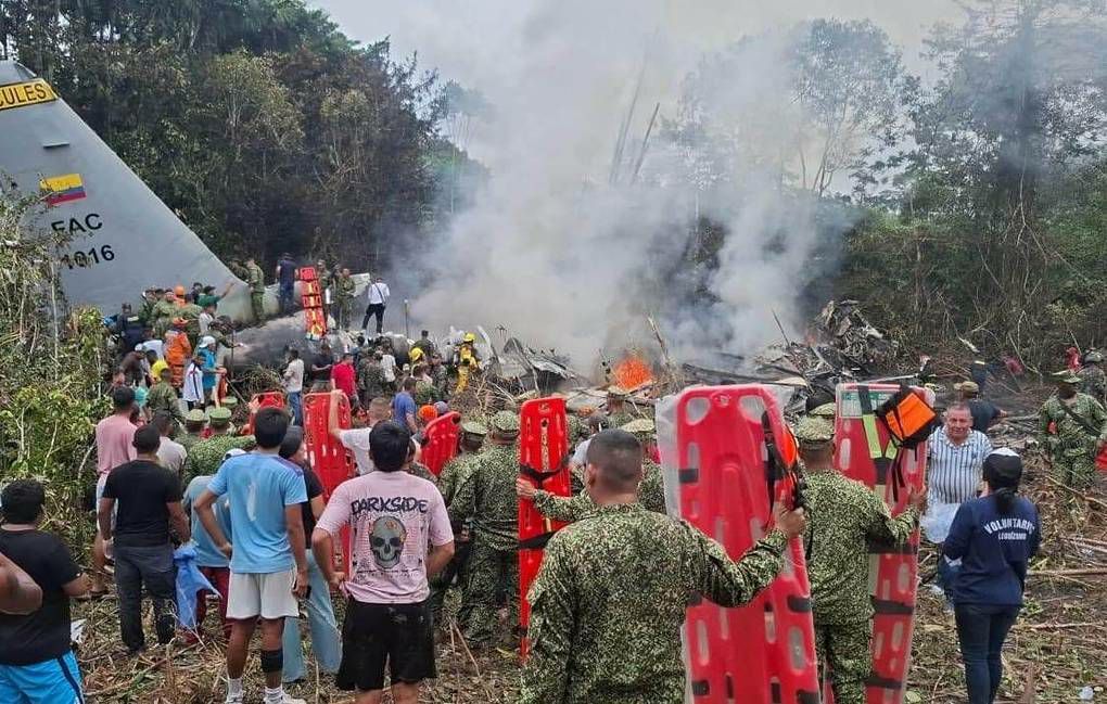 سقوط هواپیمای نظامی در کلمبیا؛ تاکنون ۶۶ نفر جان باخته‌است