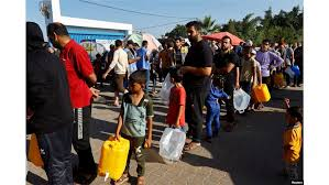 شهرداری غزه: سهم آب هر فرد به کمتر از ۱۰ لیتر کاهش یافته است