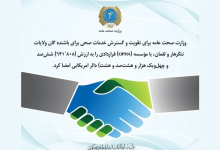 امضای قرارداد ۶۴۱ هزار دالری برای تقویت خدمات صحی در ننگرهار و لغمان