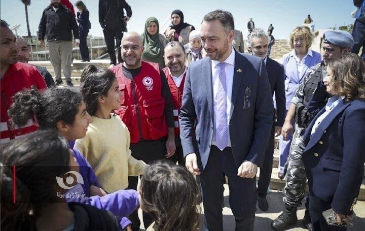 حمله اسرائیل در نزدیکی محل حضور وزیر خارجه بلجیم