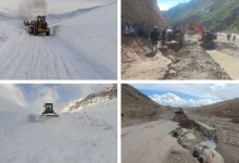بازگشایی شاهراه‌های مسدودشده پس از سیلاب و لغزش کوه در چند ولایت