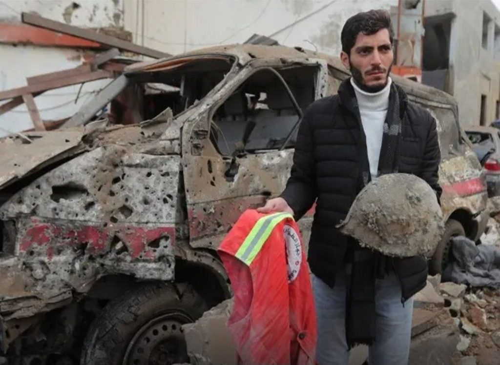 جان باختن ۴ امدادگر در حملات هوایی اسرائیل به جنوب لبنان