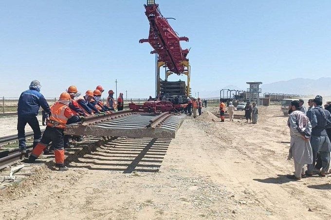 افزایش ظرفیت راه‌آهن شمال افغانستان با ساخت خط فرعی ۱۰۰۰ متری ازبیکستان