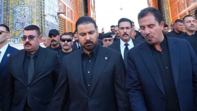 نخست‌وزیر عراق در مراسم تشییع آیت‌الله فیاض شرکت کرد