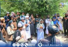 کار دو پروژه عمرانی در ولسوالی گرشک ولایت هلمند آغاز شد
