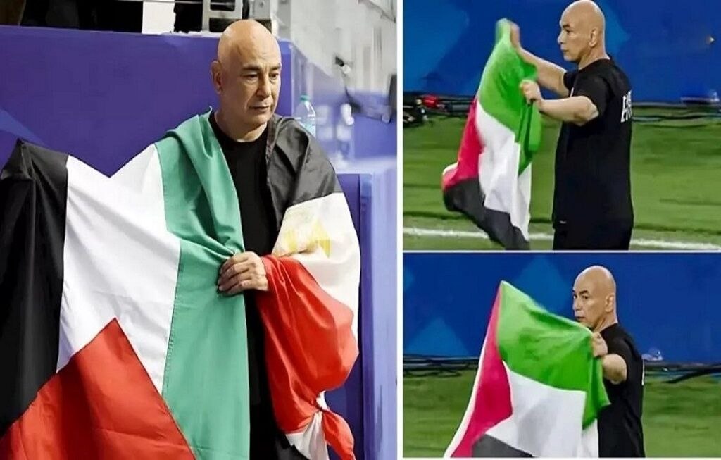 خشم رسانههای صهیونیستی از برافراشتن پرچم فلسطین توسط سرمربی تیم ملی مصر