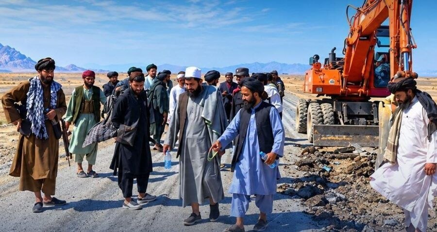 بازسازی جاده مرزی فراه با همکاری ایران آغاز شد
